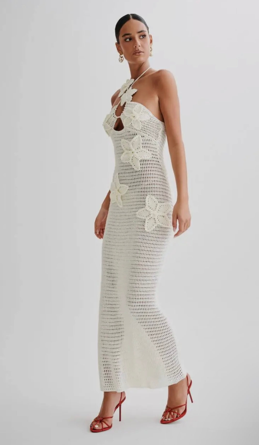 Crochet Maxi Dress Coverup