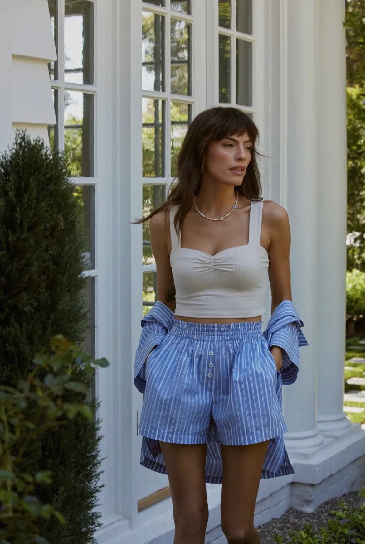 Shorts in Blue Stripe