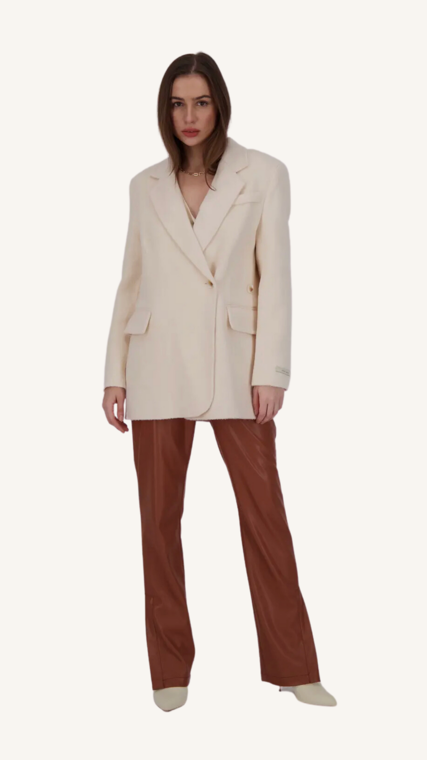 Cream Alpaca Blazer