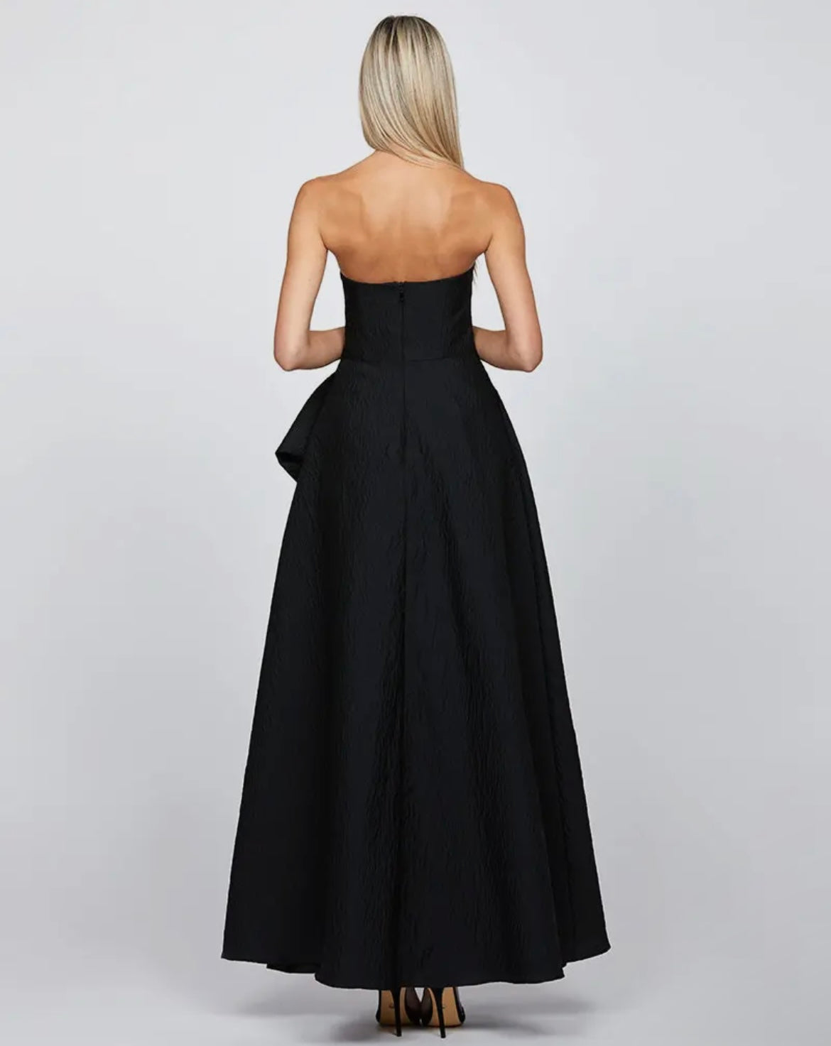 Strapless Bow Maxi Dress
