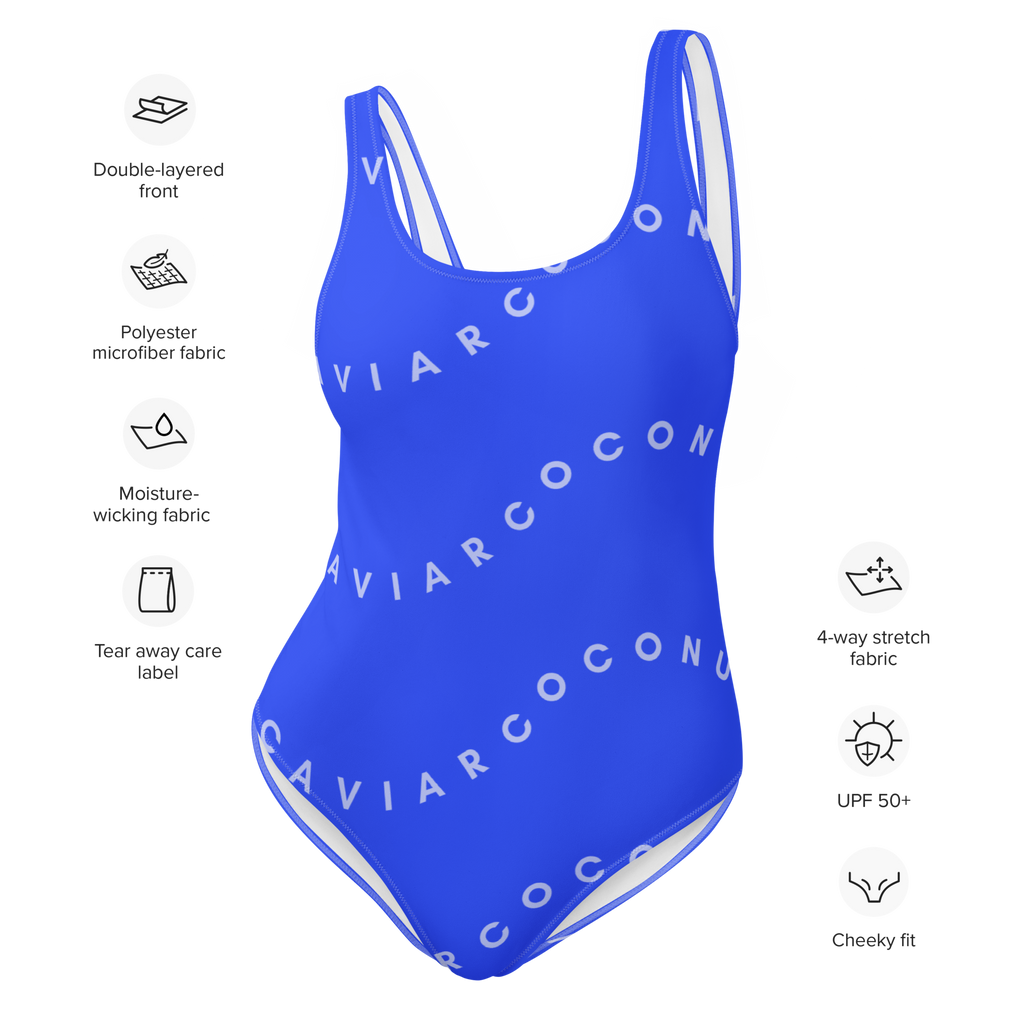 Sail Blue - One-Piece Logo Swimsuit