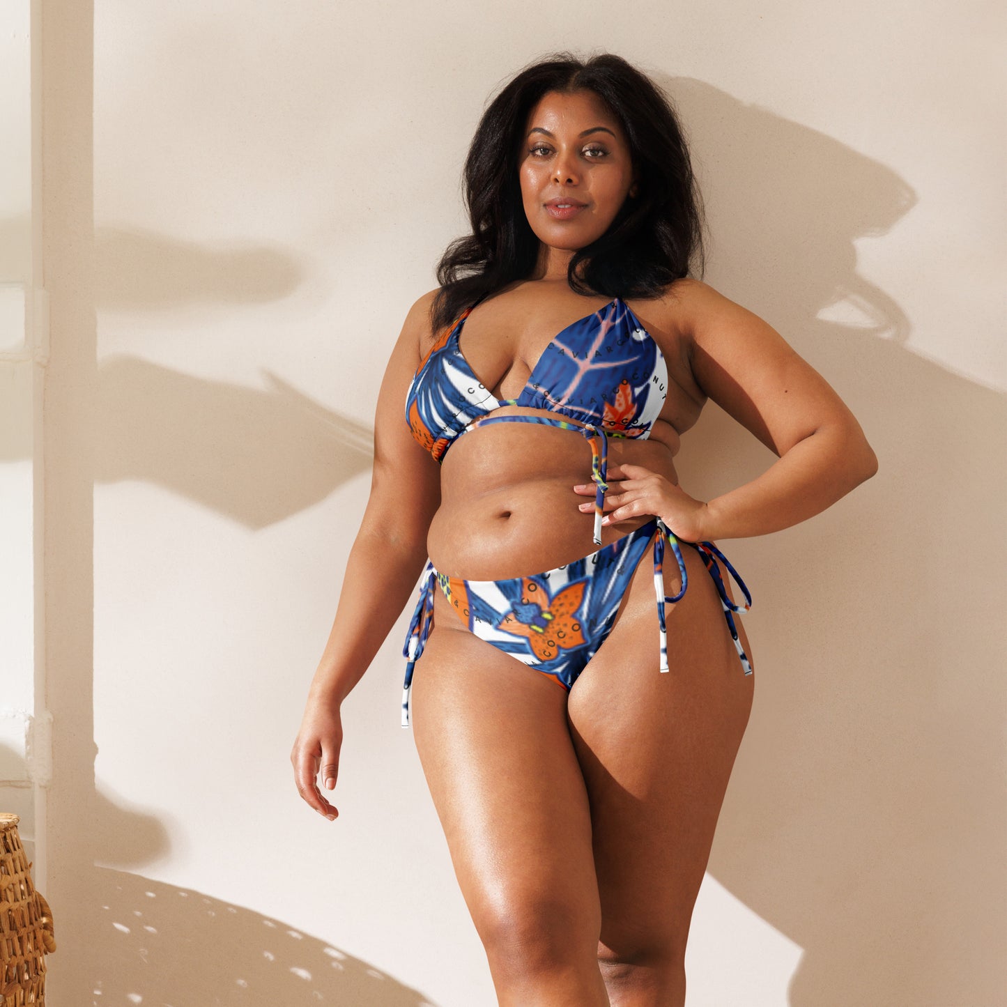 Tropical Flower String Bikini