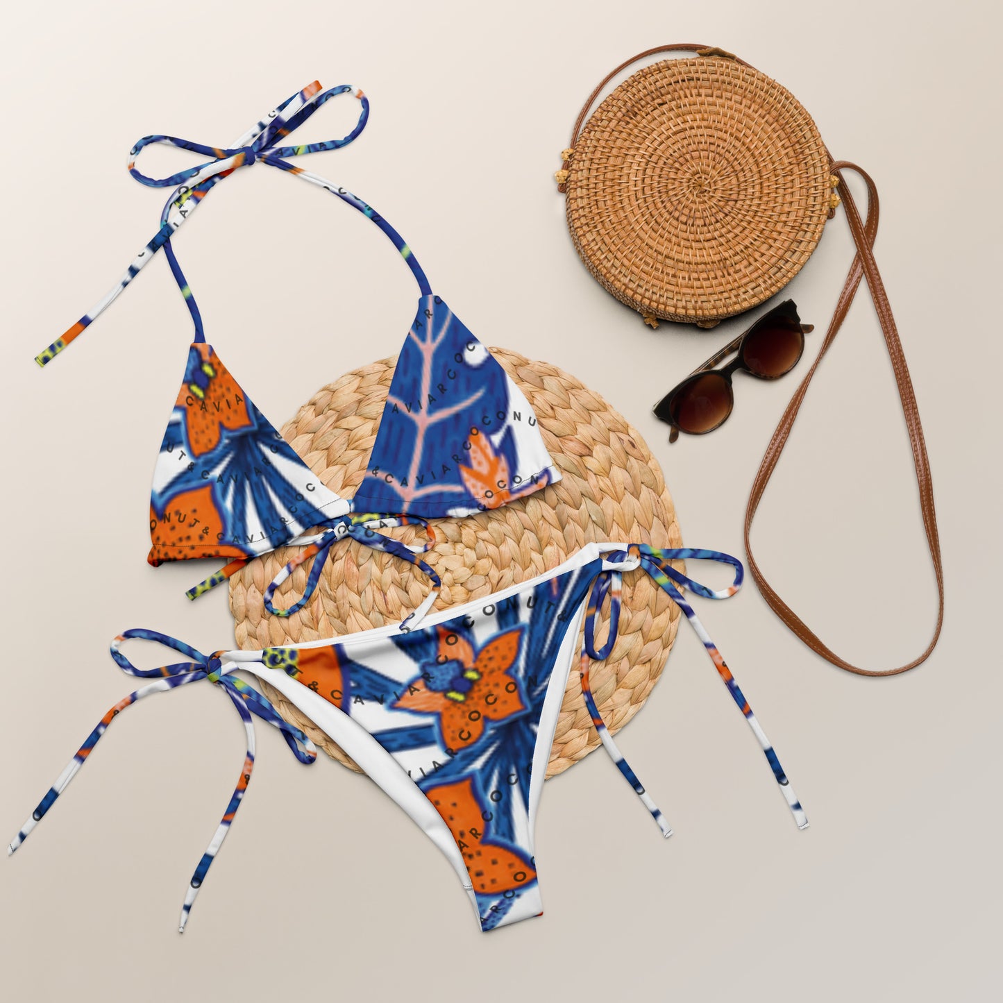 Tropical Flower String Bikini